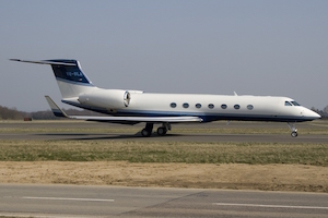 Gulfstream Jet on Runway