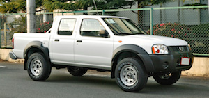 White Nissan Truck